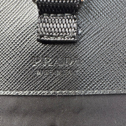 Prada Re-Nylon Saffiano Leather Mini Shoulder Bag — view 9