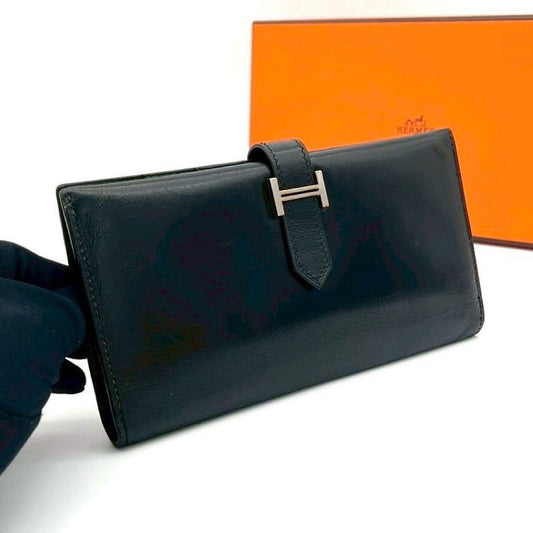 Hermes Bearn Classic Box Scarf Black