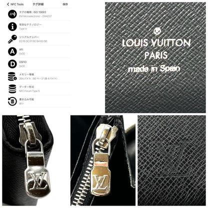 Louis Vuitton Wallet with IC Zippy Organizer NM Taiga Black — view 8