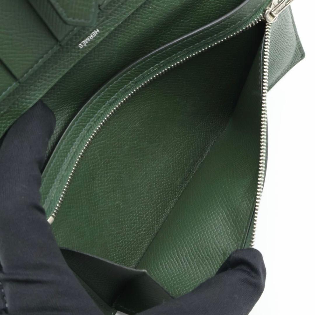 Hermes Bearn Veau Epsom Green Wallet — view 6