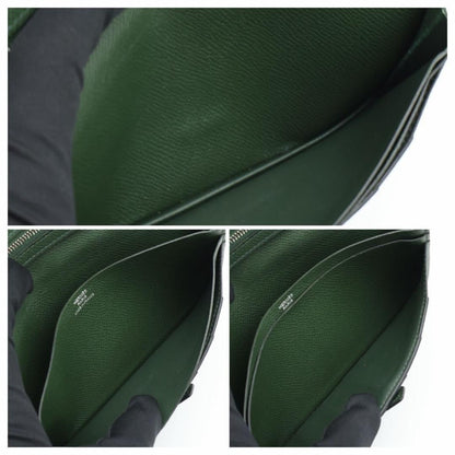 Hermes Bearn Veau Epsom Green Wallet — view 7