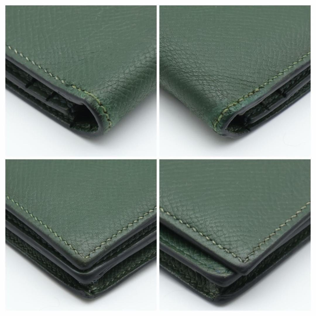 Hermes Bearn Veau Epsom Green Wallet — view 9
