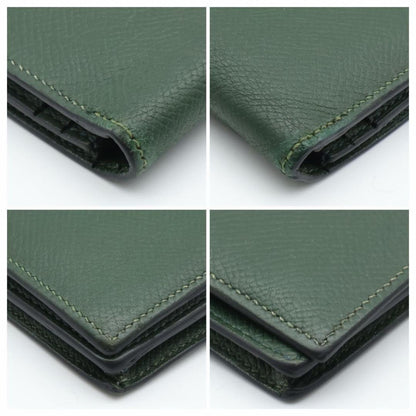 Hermes Bearn Veau Epsom Green Wallet — view 9