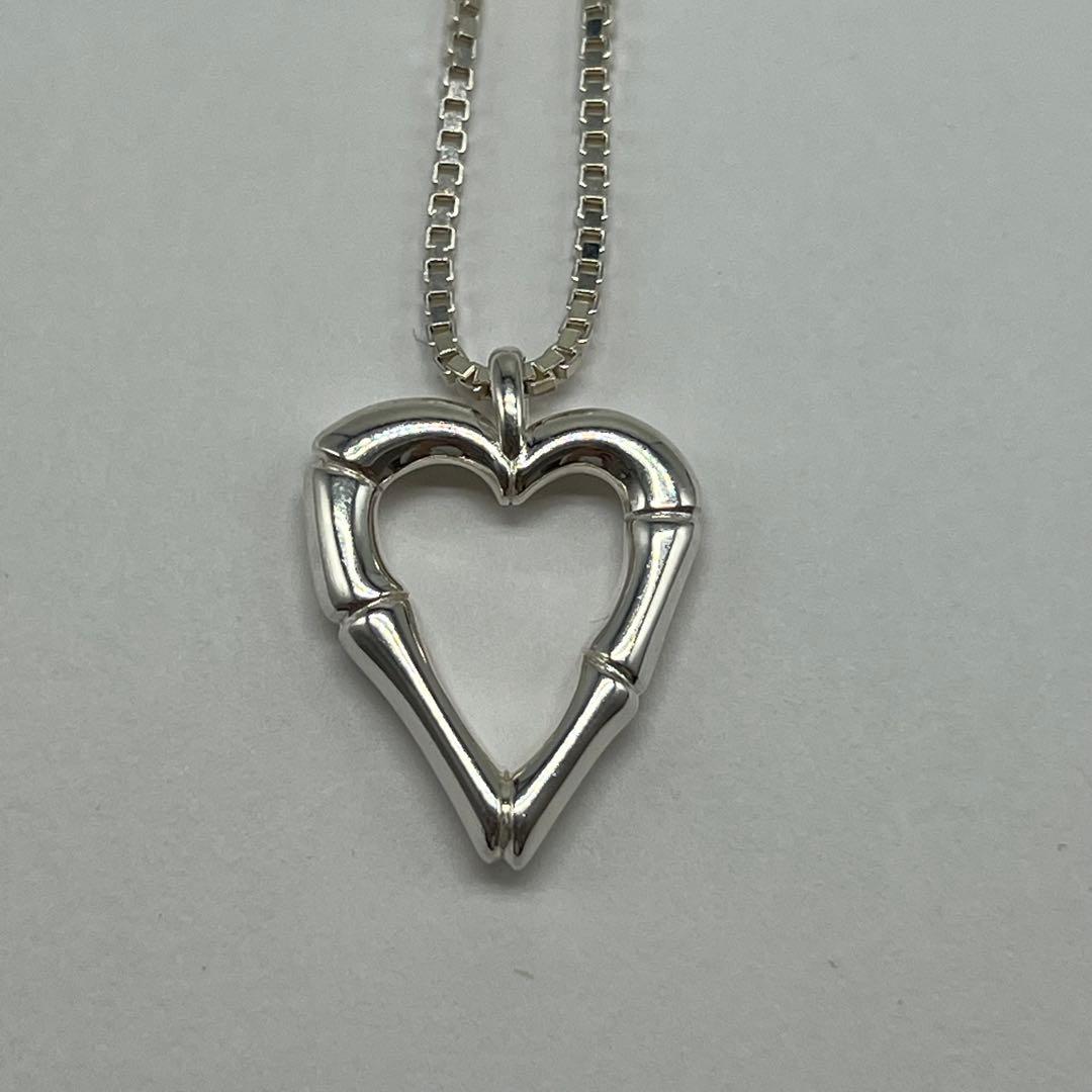Gucci Bamboo Heart Necklace Venetian Chain — view 3