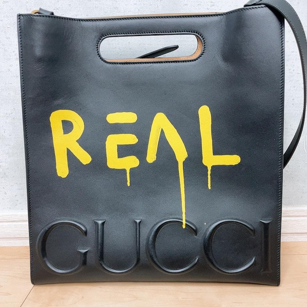 Gucci Ghost 2-Way Shoulder Bag Black