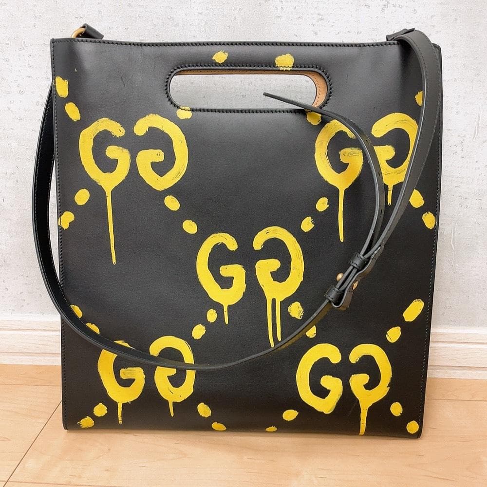 Gucci Ghost 2-Way Shoulder Bag Black