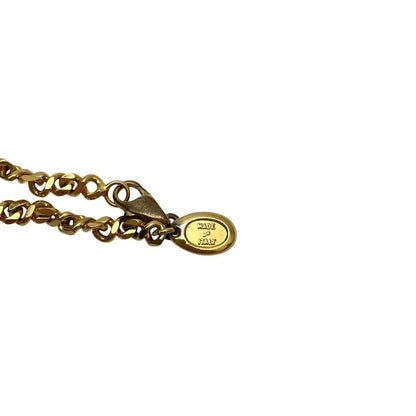 Celine Triomphe Gold Bangle Bracelet Rhinestone — view 5