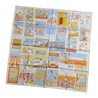 Hermes Carre 90 Scarf Favorite Places Baptiste Vilo Silk