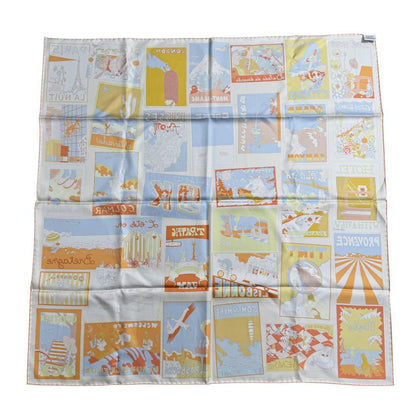 Hermes Carre 90 Scarf Favorite Places Baptiste Vilo Silk — view 3