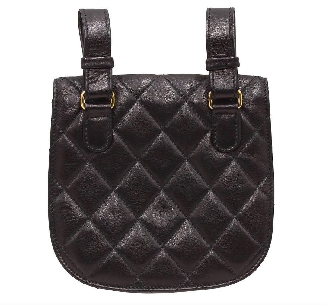 Chanel CC Logo Quilted Mini Waist Pouch