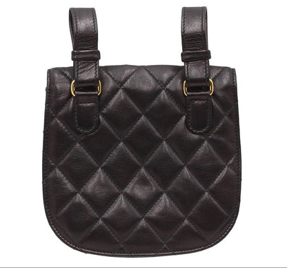 Chanel CC Logo Quilted Mini Waist Pouch