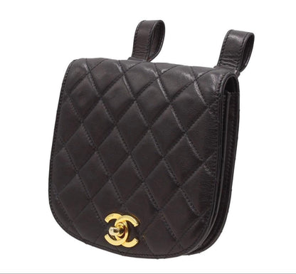 Chanel CC Logo Quilted Mini Waist Pouch