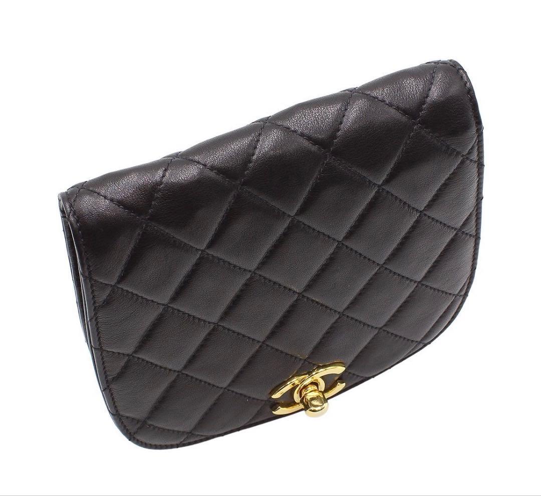 Chanel CC Logo Quilted Mini Waist Pouch