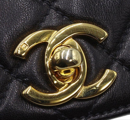 Chanel CC Logo Quilted Mini Waist Pouch