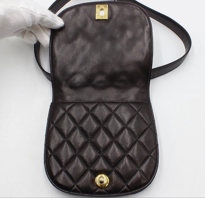 Chanel CC Logo Quilted Mini Waist Pouch