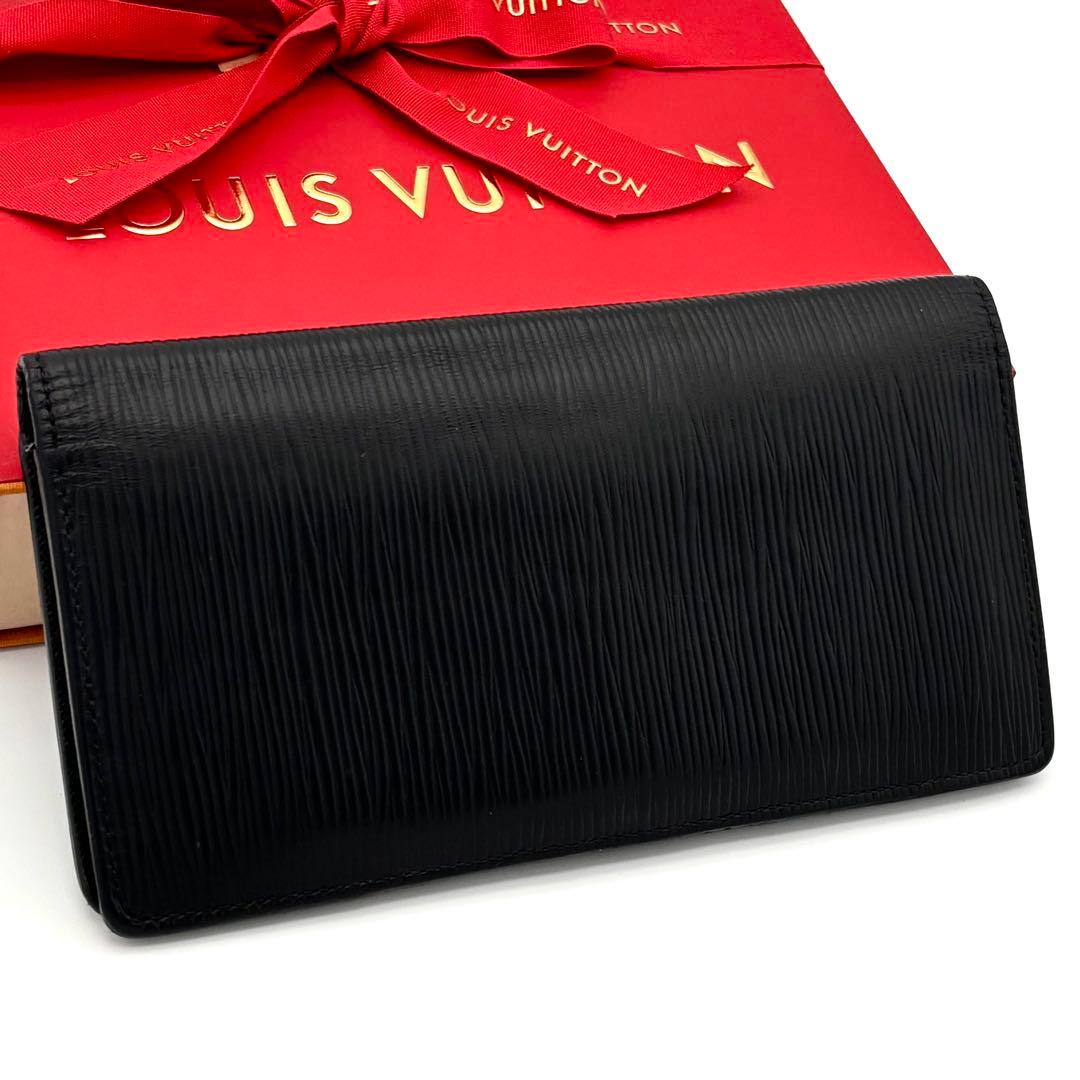Louis Vuitton Newshape Epi Wallet Noir Black Portefeuille Brazza NM — view 2