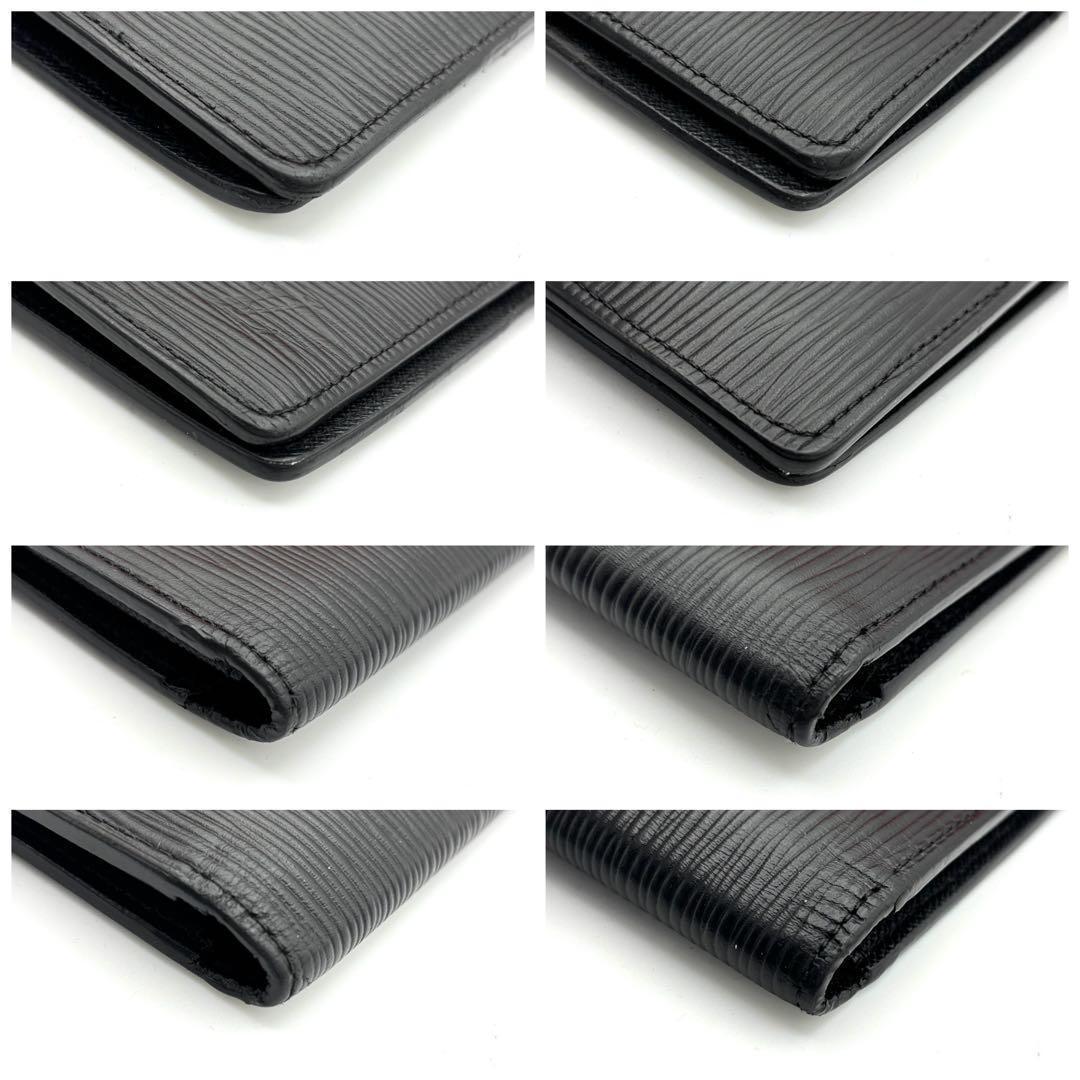 Louis Vuitton Newshape Epi Wallet Noir Black Portefeuille Brazza NM — view 8