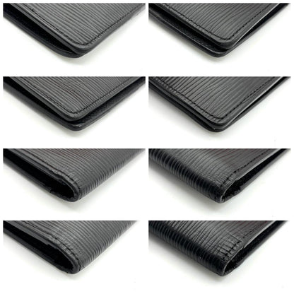 Louis Vuitton Newshape Epi Wallet Noir Black Portefeuille Brazza NM — view 8