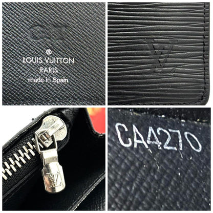 Louis Vuitton Newshape Epi Wallet Noir Black Portefeuille Brazza NM — view 9