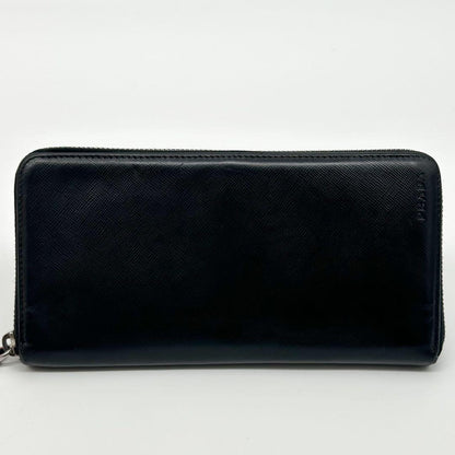 Prada Saffiano Organizer Leather Zip Around Wallet — view 2