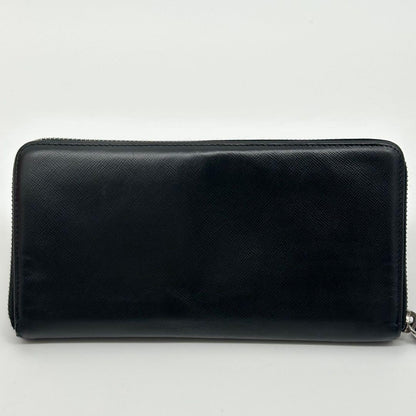 Prada Saffiano Organizer Leather Zip Around Wallet — view 3