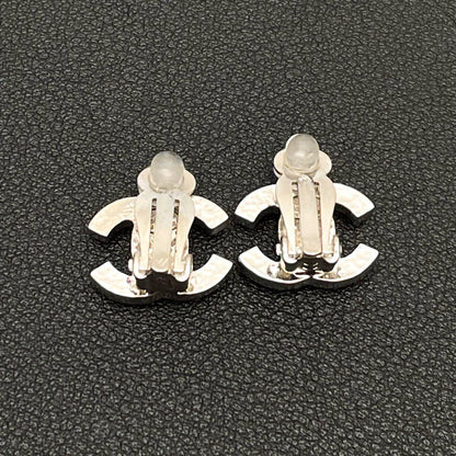 Chanel CC Logo Earrings Faux Pearl Icon Coco — view 3