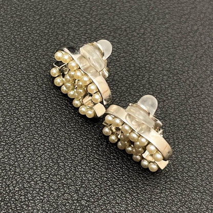 Chanel CC Logo Earrings Faux Pearl Icon Coco — view 6