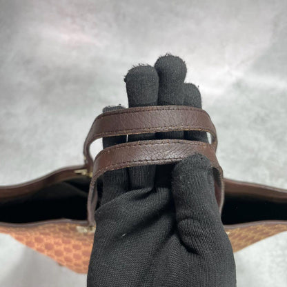 Gucci GG Tote Bag Brown Leather Logo — view 4
