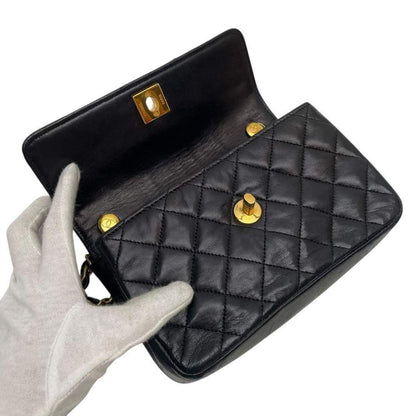 Chanel Lambskin Mini Quilted Flap Shoulder Bag Leather — view 7