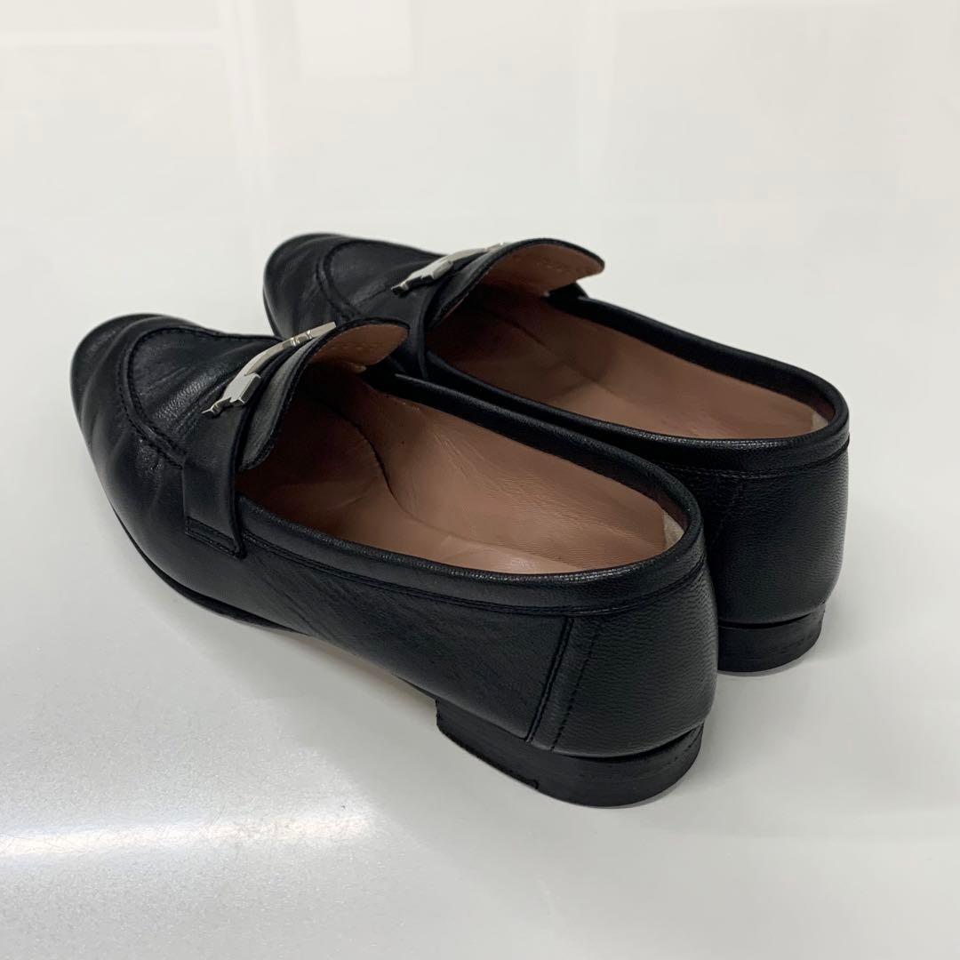 Hermes Paris Leather Loafers Black — view 4