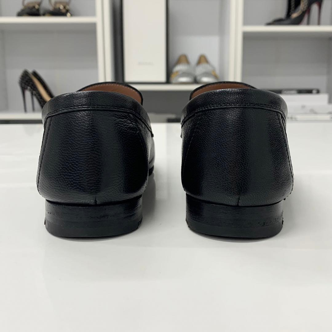 Hermes Paris Leather Loafers Black — view 5