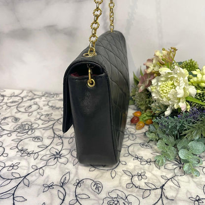 Chanel Vintage Jumbo CC Logo Quilted Shoulder — view 6