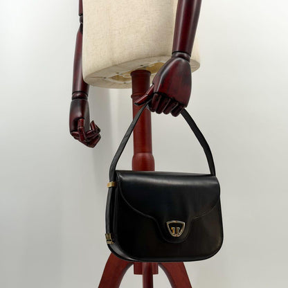 Gucci Vintage Handbag Black GG Interlocking — view 4