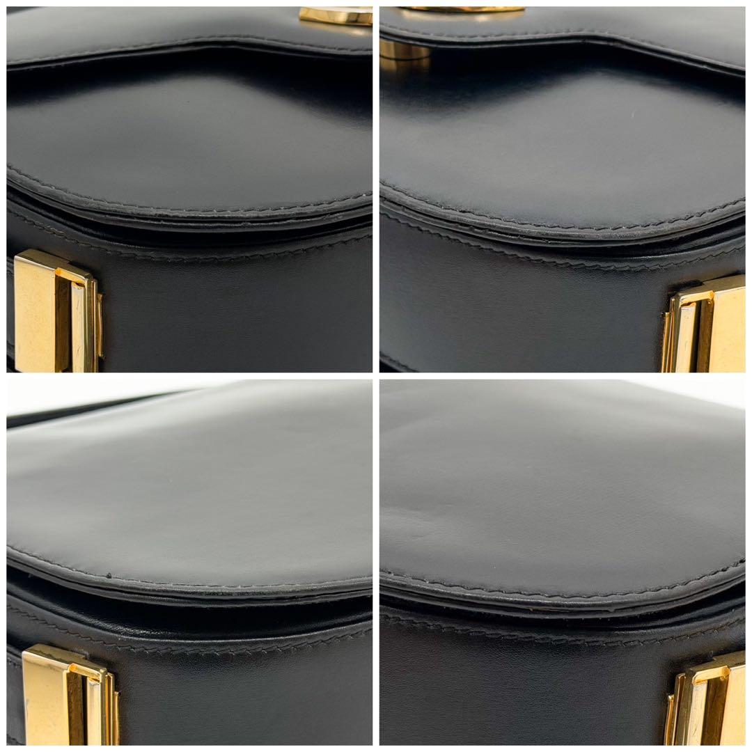 Gucci Vintage Handbag Black GG Interlocking — view 8