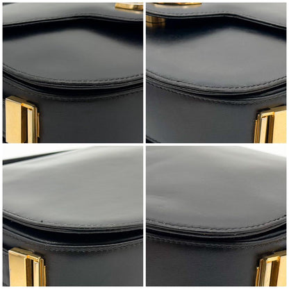 Gucci Vintage Handbag Black GG Interlocking — view 8