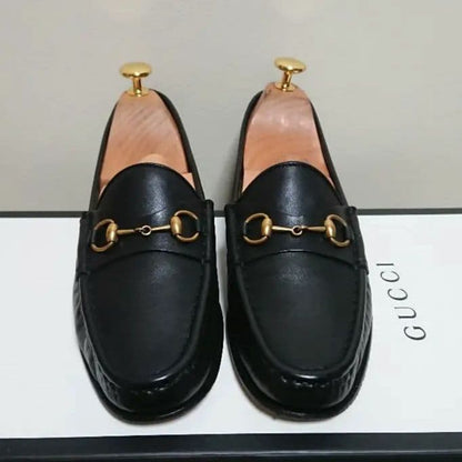 Gucci 1953 Horsebit Loafers Black Gold 37