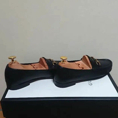 Gucci 1953 Horsebit Loafers Black Gold 37