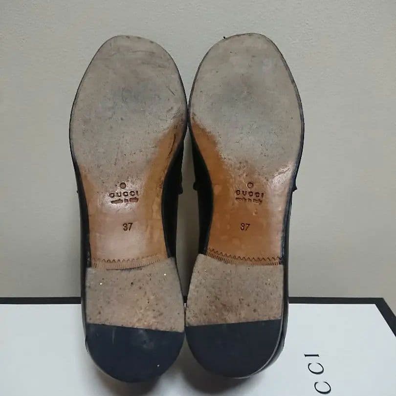 Gucci 1953 Horsebit Loafers Black Gold 37