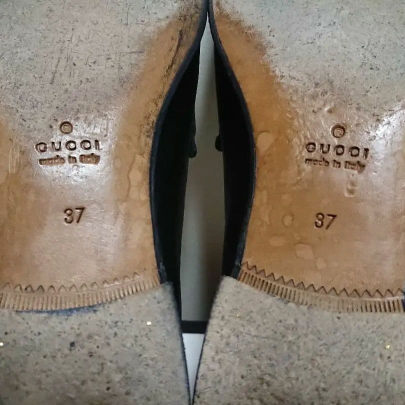 Gucci 1953 Horsebit Loafers Black Gold 37