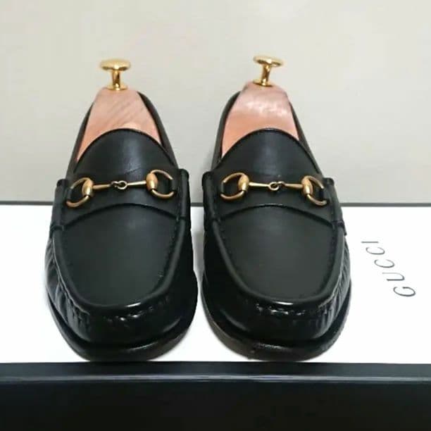 Gucci 1953 Horsebit Loafers Black Gold 37