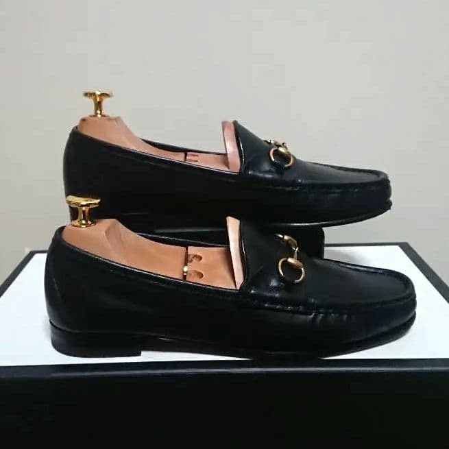 Gucci 1953 Horsebit Loafers Black Gold 37