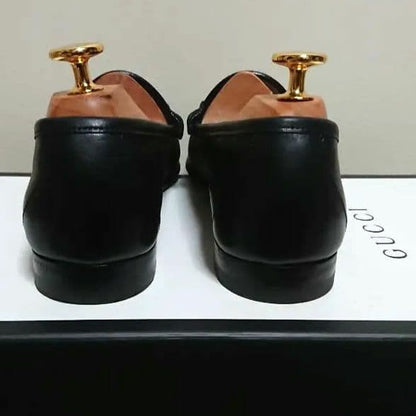 Gucci 1953 Horsebit Loafers Black Gold 37