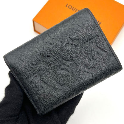 Louis Vuitton Empreinte Trifold Wallet Victorine Black
