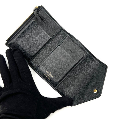 Louis Vuitton Empreinte Trifold Wallet Victorine Black