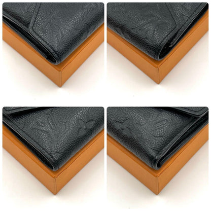 Louis Vuitton Empreinte Trifold Wallet Victorine Black