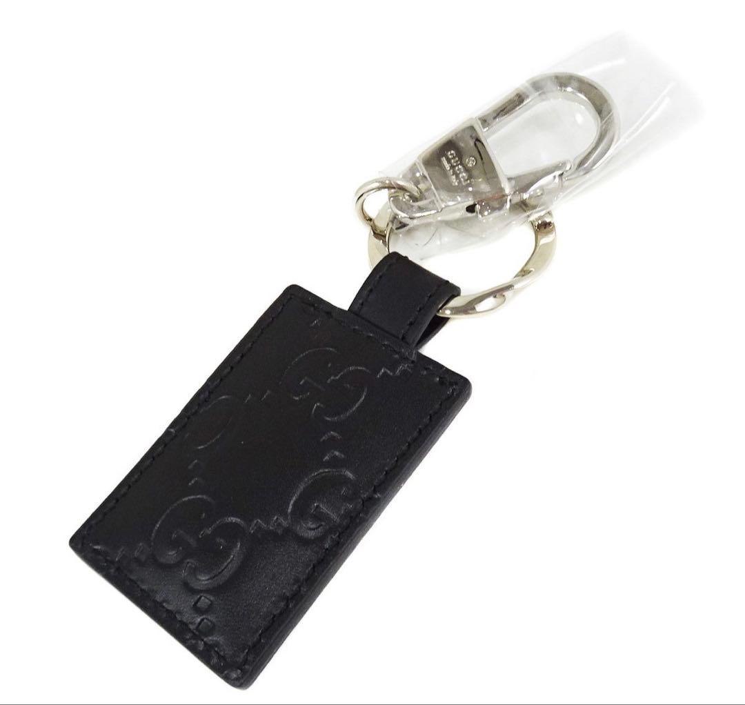Gucci Guccissima Signature Key Holder Silver — view 3