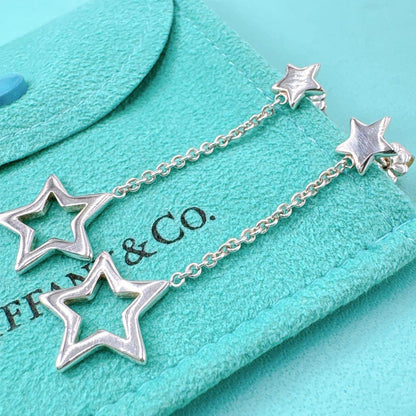 Tiffany & Co Star Drop Earrings In 925 Silver