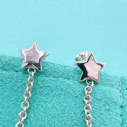 Tiffany & Co Star Drop Earrings In 925 Silver