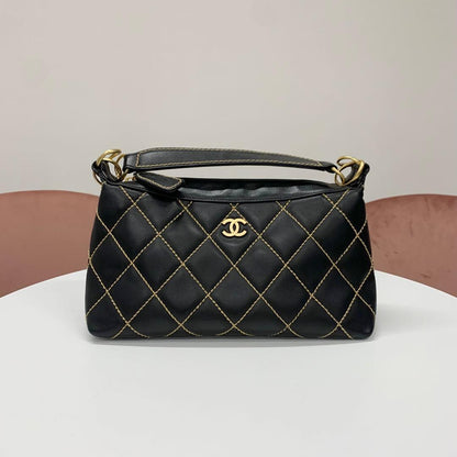 Chanel Wild Stitch CC Logo Shoulder Bag