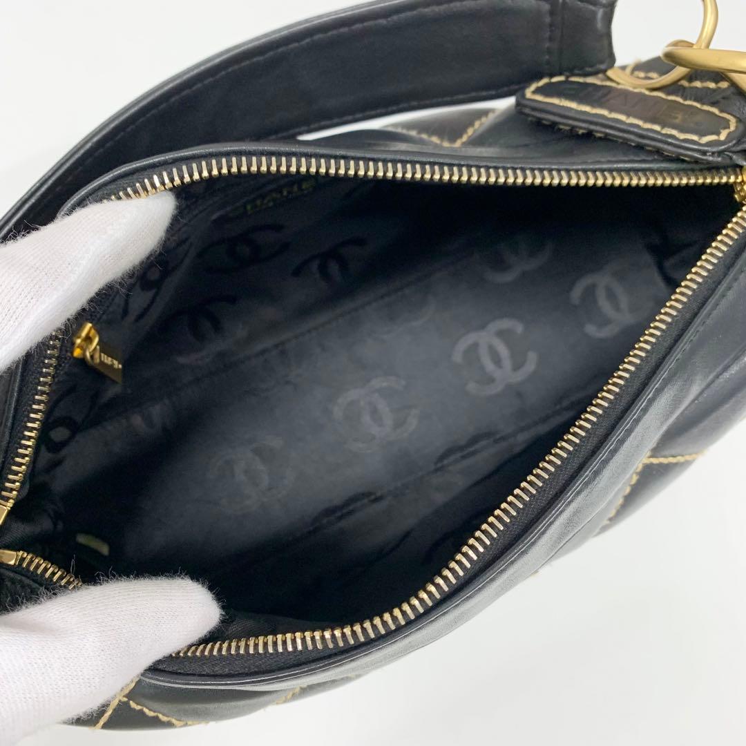 Chanel Wild Stitch CC Logo Shoulder Bag — view 6